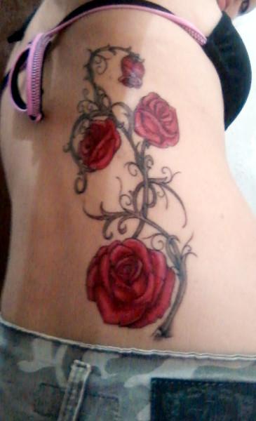two tattoo roses