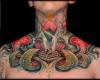 New School neck tattoo
