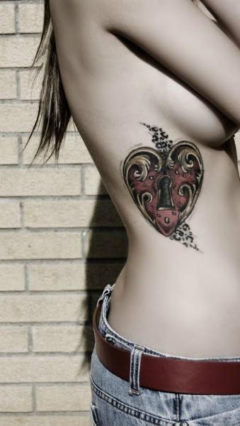 Heart tattoo keys