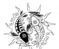 quo fish ying yang sketches