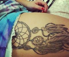 tattoo dreamcatcher girl