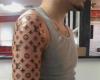 louis vuitton logo tattoo