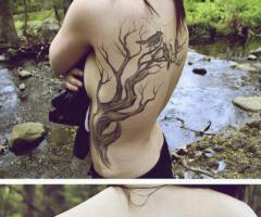 pajaros sobre arbol realista