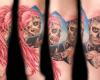 Tatuajes de pareja de esqueletos