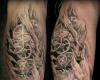 Tatuaje de calavera black and gray