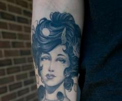 Rostro vintage tattoo