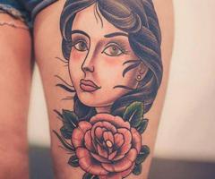 Tatttoo rostro de mujer