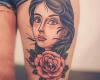 Tatttoo rostro de mujer