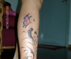 enrredadera pie completo con mariposa