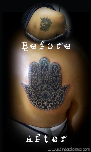 Tatuaje de Mano de Fátima