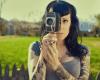Camera girl tattoo