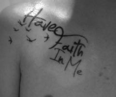 have faith in me to fly away tattoo