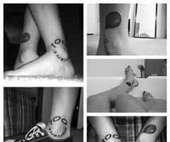 100 percent tattoo & Balloon tattoo