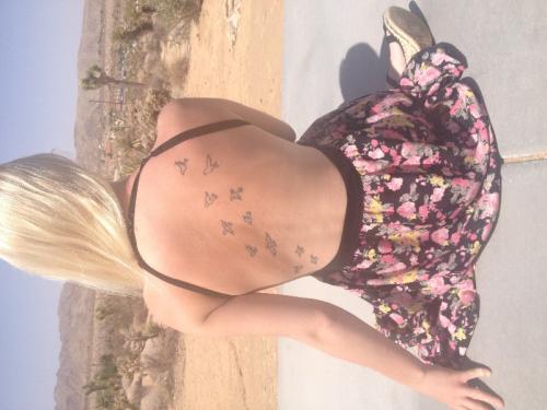 Back tattoo girl