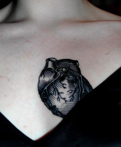 Heart black lines