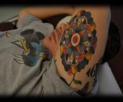 Mandala on guy