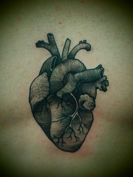 Heart heart black and white