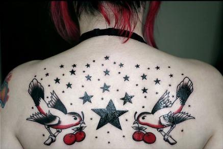Stars on back