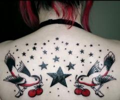 Stars on back