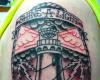 Lines lighthouse tattoo
