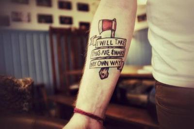 Ax tattoo