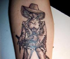 Vaquera tatuaje pin up