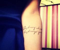 Destroy what destroys you tattoo