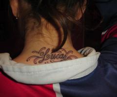 Nombre Lucas tatuado