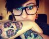 My photos tatuagem caveira verde rosa