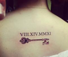 Back key Roman numerals