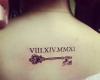 Back key Roman numerals