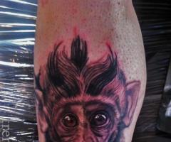 Monkey Tattoo by Trent Valleau