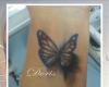 3d butterfly tattoo by Doris tattoo