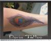 Peacock feather tattoo by Doris tattoo