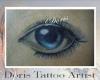 blue eye tattoo by Doris tattoo