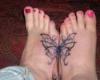 Matching Butterflies on Foot