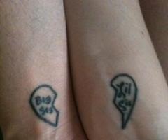 Matching Sister Hearts on Wrists