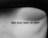 Love will tear us apart tattoo