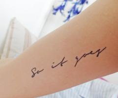 So It Goes tattoo