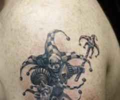 Diabolical joker tatuaggio 3d
