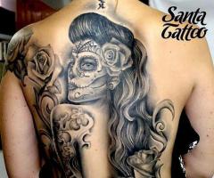Giorno tatuaggio dei morti by Santa Tattoo