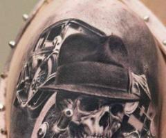 Mafia Skull tattoo
