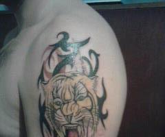 21-INK ARTWORK tiger tatuagem