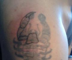 21-INK ARTWORK scorpion cover up tattoo