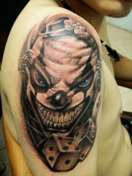 Klaun Tattoo kocke