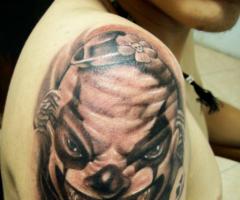 Klaun Tattoo kocke