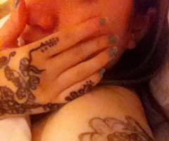 left arm, right hand