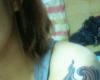 My frist one tattoo cloud with dream catcher