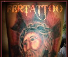 Tatuaje del rostro de Jesus
