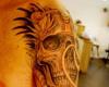 Skull half sleeve tattoo